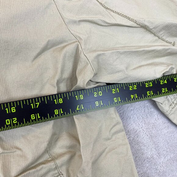 Eddie Bauer Women's Jacket Size XL Beige Button-Up 3/4 Sleeves Casual Classic - Picture 5 of 9